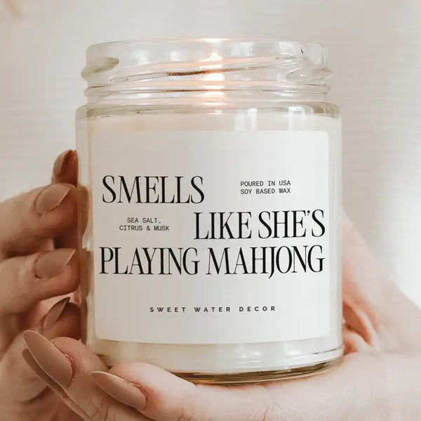 Smells Like She's Playing Mahjong Soy Candle - 9 oz