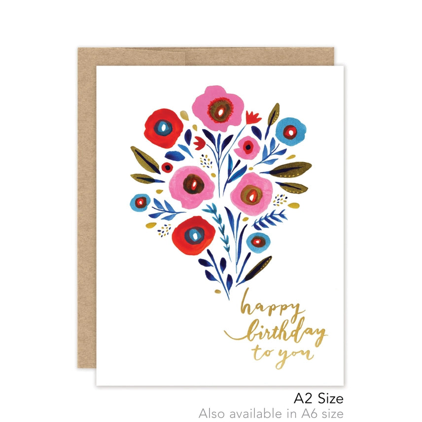 Bright Bouquet Birthday - Luxe Card