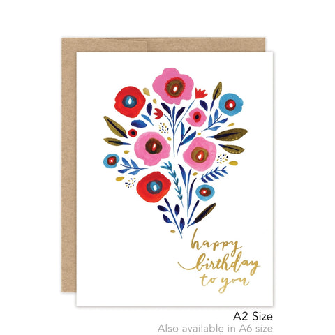 Bright Bouquet Birthday - Luxe Card