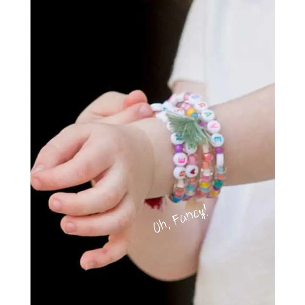 Handmade Loved Beaded Stretch Bracelet