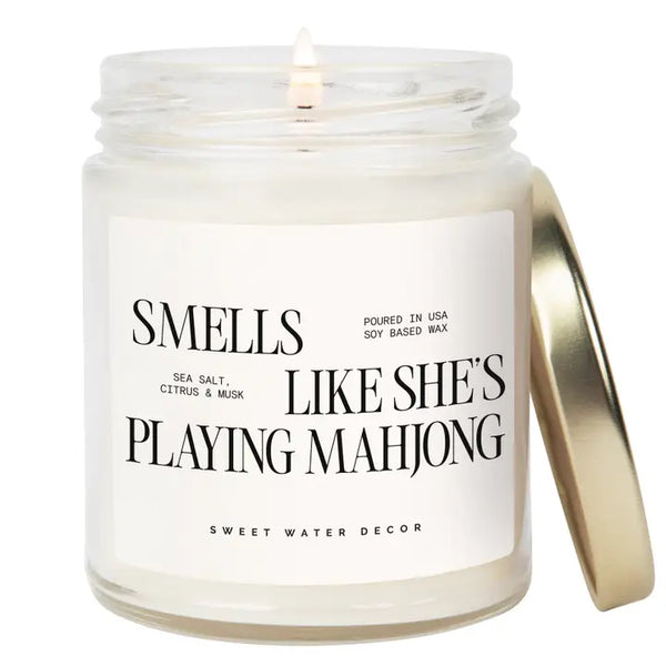 Smells Like She's Playing Mahjong Soy Candle - 9 oz