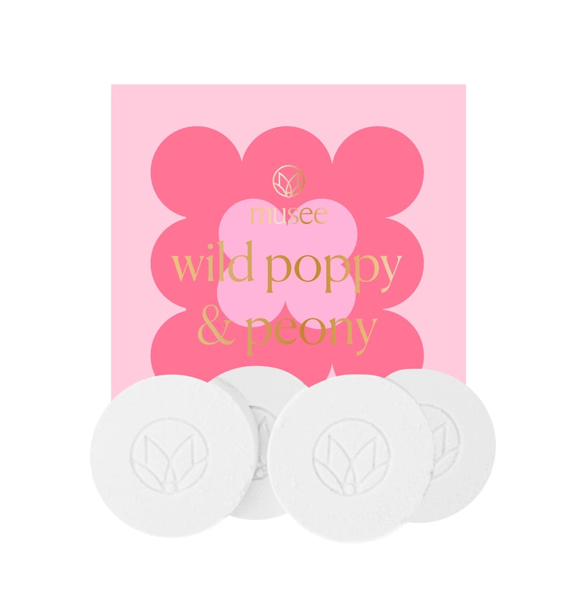 Wild Poppy and Peony Shower Steamers