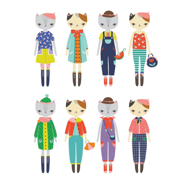 Magnetic Dress Up - Cat Fashion