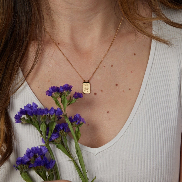 Beautiful Girl, You Can Do Hard Things Necklace