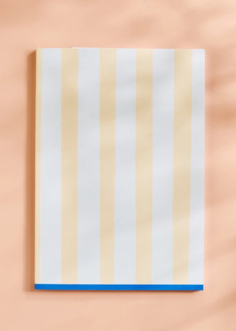 Butter Stripe Dot Grid Notebook