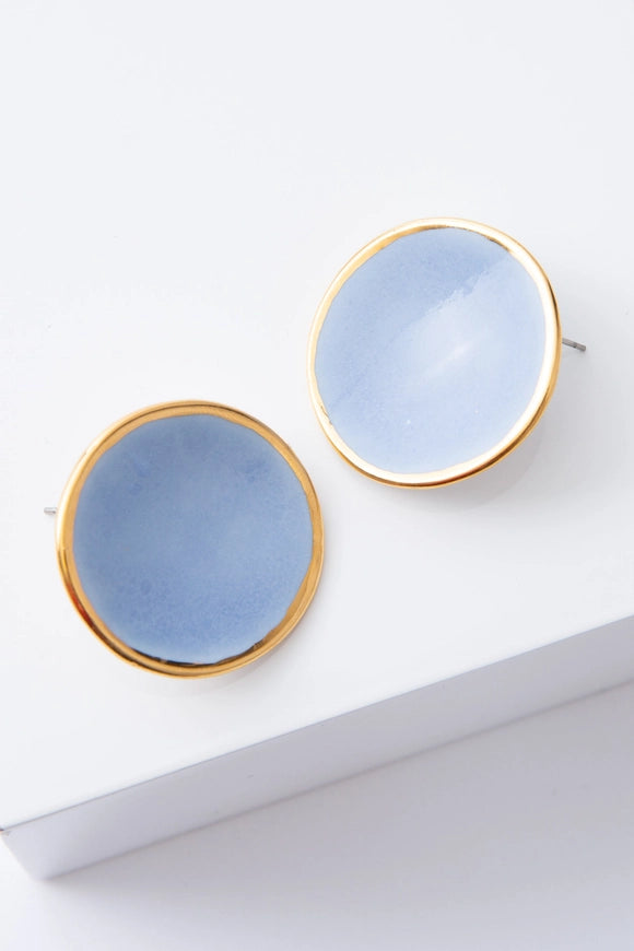 Halo Earrings - Indigo