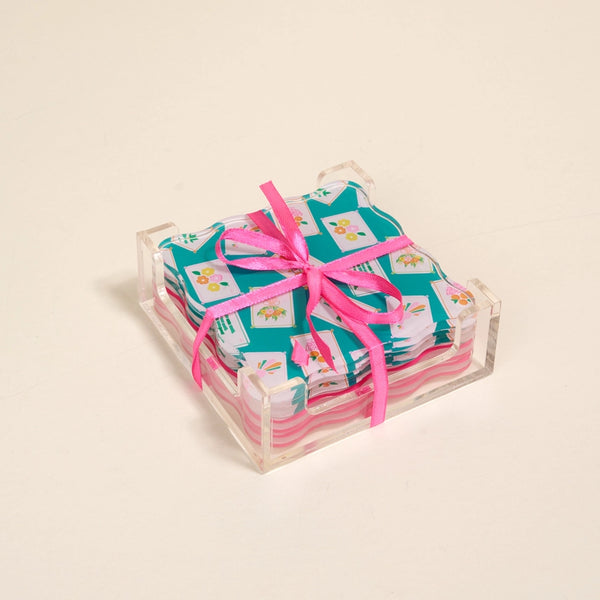 Table Talk Acrylic Coaster Set
