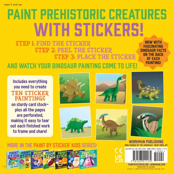 Paint By Sticker Kids - Dinosaurs