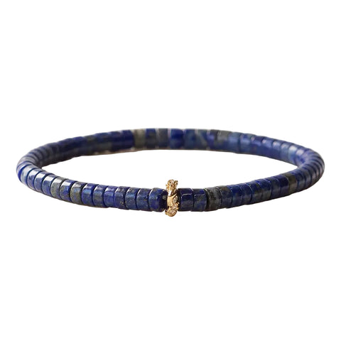 Heishi Gemstone Bracelet - Lapis Lazuli