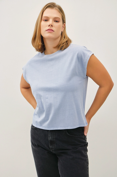 Acid Wash Tee -- Denim