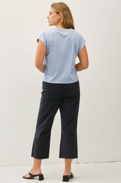 Acid Wash Tee -- Denim