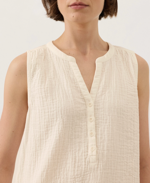 Henley Tank -- Cream