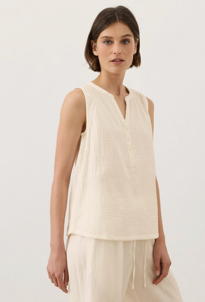 Henley Tank -- Cream