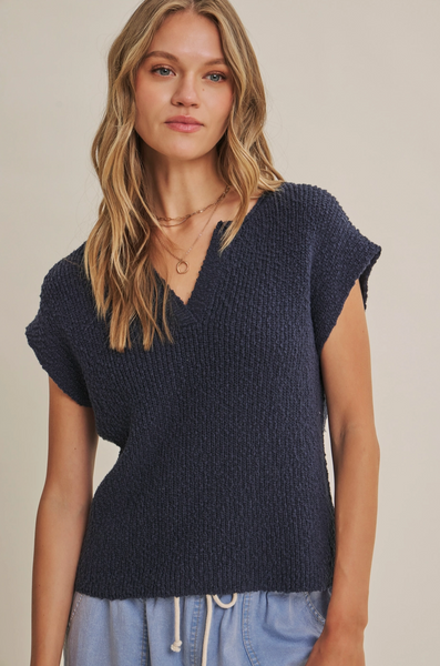 Jenna Top -- Navy
