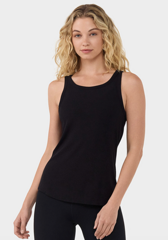 Relaxed Rib Tank -- Ebony