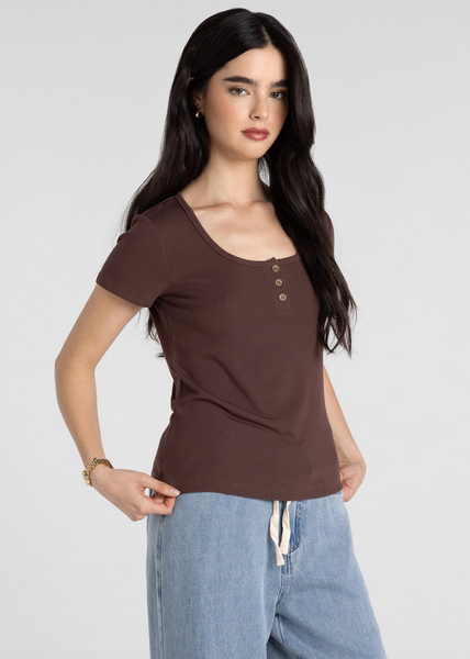 Evanore Top -- Deep Mahogany