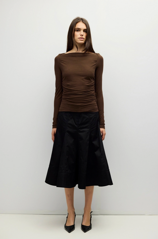 April Top -- Brown