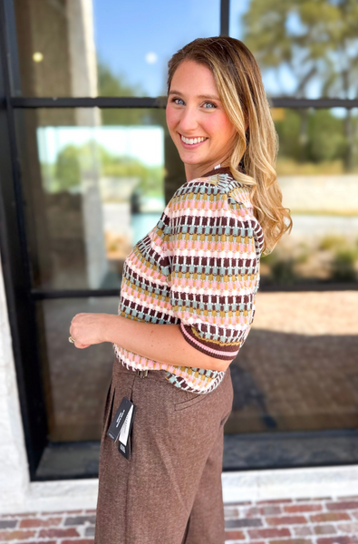 Kelly Top -- Brown