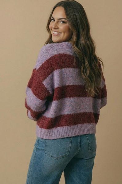 Meg Cardigan -- Burgundy