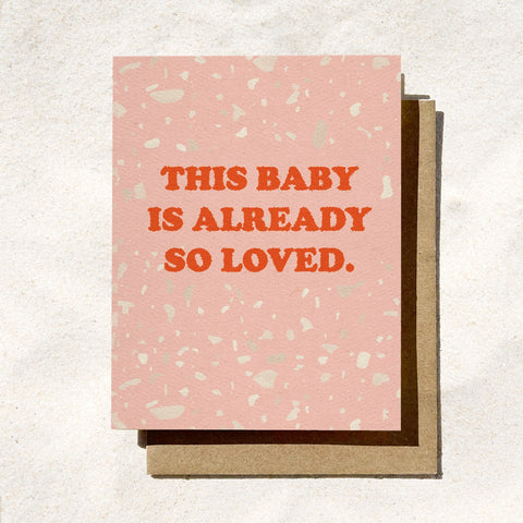 Baby So Loved - New Baby Card