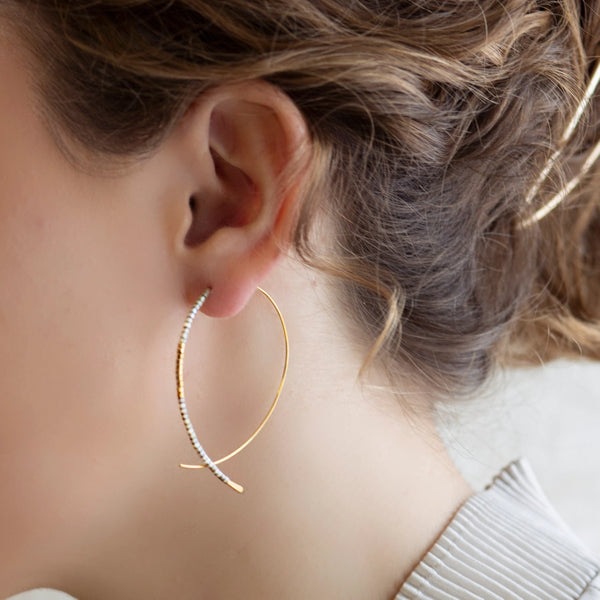 Norah Earrings - Smoky Quartz