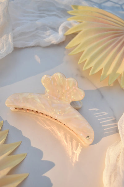 Swan French Claw - Opal