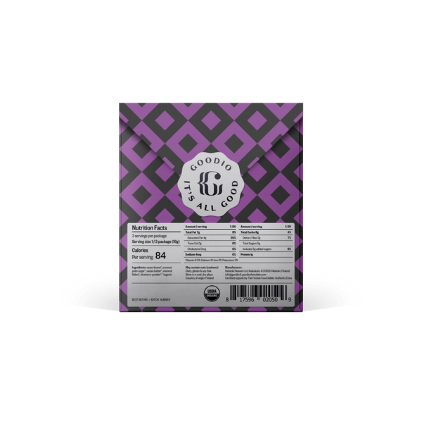 Wild Blueberry Chocolate 61% (CANNOT SHIP)