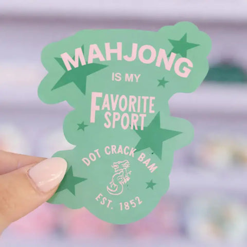 Mahjong Is My Favorite Sport Sticker