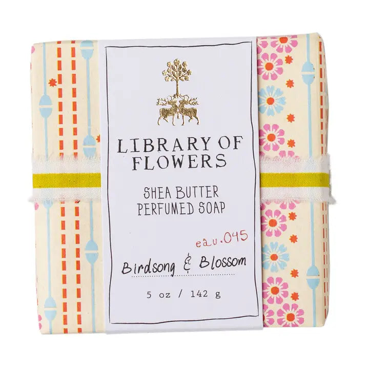 Floral Stripe Square Soap
