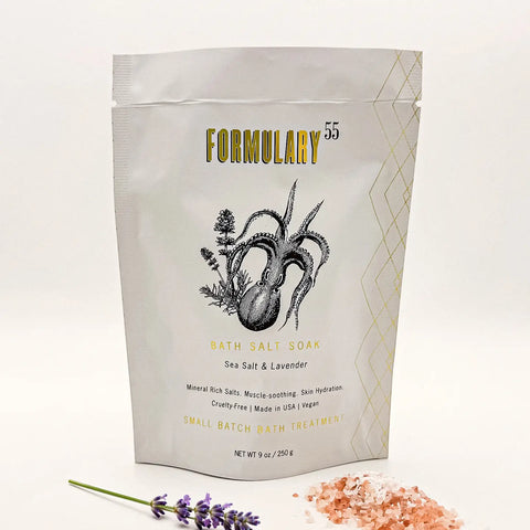 Sea Salt & Lavender Bath Salt Soak - 9oz Single Use