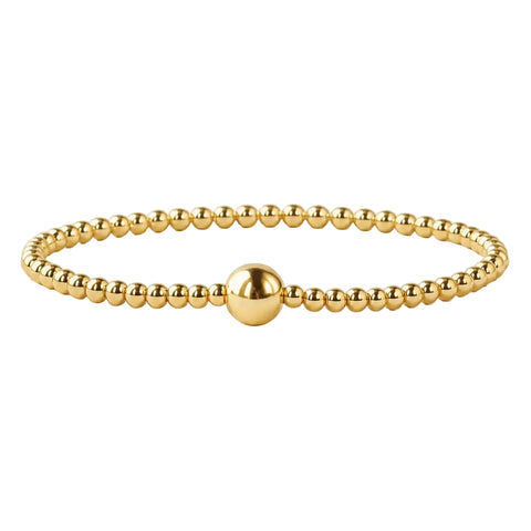 Gold Beaded Bracelet - Uno